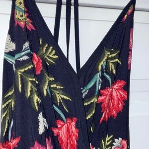 Cute Navy Flowery Romper!